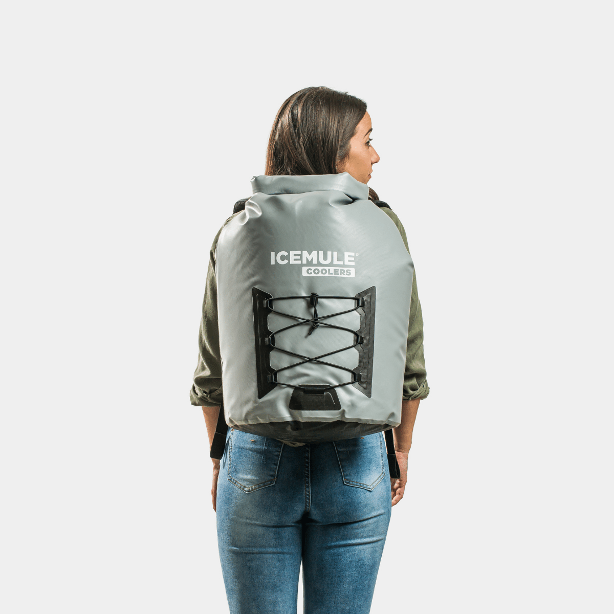 Pro L on back of female model