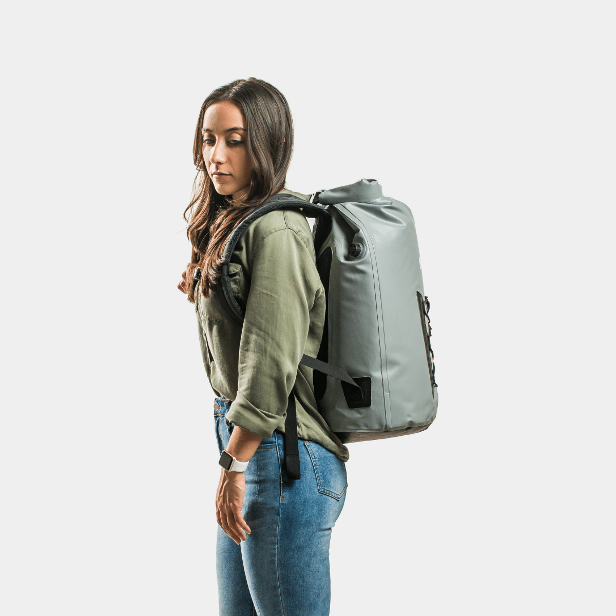 Pro L on back of female model side