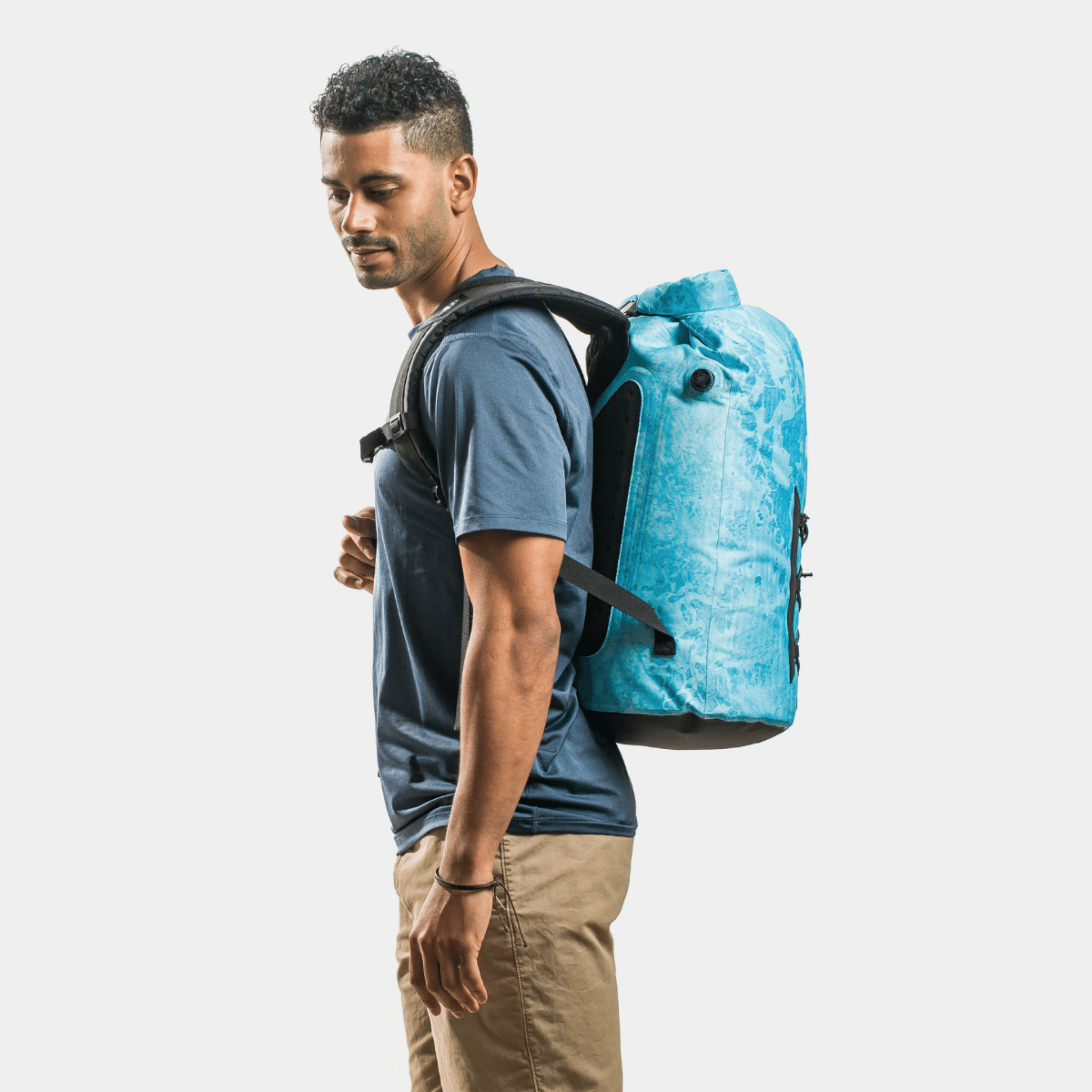 Pro L on back of male model side