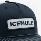 Hat 3/4 front  detail logo Navy and White
